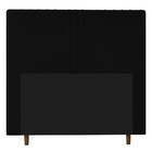 Cabeceira Cama Box Casal Queen Size Lisboa 160cm Suede Preto