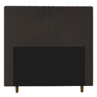 Cabeceira Cama Box Casal Queen Size Lisboa 160cm Veludo Marro