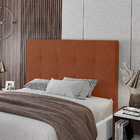 Cabeceira Cama Box Casal Queen Size Luana 160cm Veludo Laranj