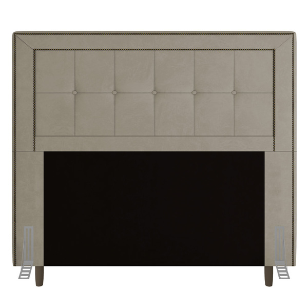 Cabeceira Cama Box Casal Queen Size Luxor 160cm Com Tachas E