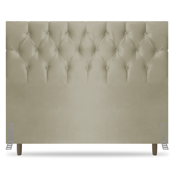 Cabeceira Cama Box Casal Queen Size Madrid 160cm Corano Bege