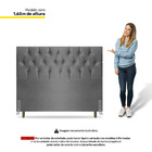 Cabeceira Cama Box Casal Queen Size Madrid 160cm Suede Cinza