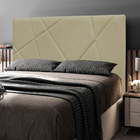 Cabeceira Cama Box Casal Queen Size Mali 160cm Corano Bege -