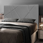 Cabeceira Cama Box Casal Queen Size Mali 160cm Suede Cinza -