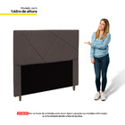 Cabeceira Cama Box Casal Queen Size Mali 160cm Suede Marrom -