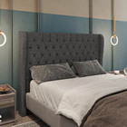 Cabeceira Cama Box Casal Queen Size Malva Premium 174cm Linho