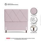 Cabeceira Cama Box Casal Queen Size Mel 160cm Com Frame Suede