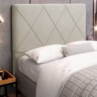 Cabeceira Cama Box Casal Queen Size Mel 160cm Com Frame Velud