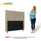 Cabeceira Cama Box Casal Queen Size Nala 160cm Linho Bege - D