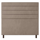 Cabeceira Cama Box Casal Queen Size Napoli 160cm Suede Bege -