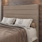 Cabeceira Cama Box Casal Queen Size Napoli 160cm Suede Bege -