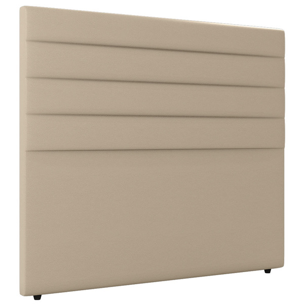 Cabeceira Cama Box Casal Queen Size Natali 160cm Sintético Be