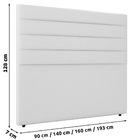 Cabeceira Cama Box Casal Queen Size Natali 160cm Sintético Br