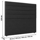 Cabeceira Cama Box Casal Queen Size Natali 160cm Sintético Pr