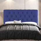 Cabeceira Cama Box Casal Queen Size Nice 160cm Suede Azul - D