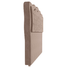 Cabeceira Cama Box Casal Queen Size Olympia 182cm Veludo Bege