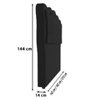 Cabeceira Cama Box Casal Queen Size Olympia 182cm Veludo Pret