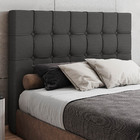 Cabeceira Cama Box Casal Queen Size Pari 160cm Linho Cinza -