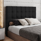 Cabeceira Cama Box Casal Queen Size Pari 160cm Veludo Preto -