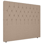 Cabeceira Cama Box Casal Queen Size Petra 160cm Linho Bege -