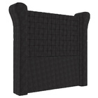 Cabeceira Cama Box Casal Queen Size Pilar 200cm Veludo Preto