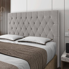 Cabeceira Cama Box Casal Queen Size Potenza 160cm Veludo Prat