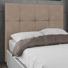 Cabeceira Cama Box Casal Queen Size Roma 160cm Suede Bege - D