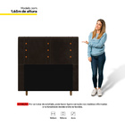 Cabeceira Cama Box Casal Queen Size Roma 160cm Suede Marrom -