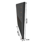 Cabeceira Cama Box Casal Queen Size Roma 160cm Veludo Cinza -