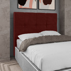 Cabeceira Cama Box Casal Queen Size Roma 160cm Veludo Vinho -