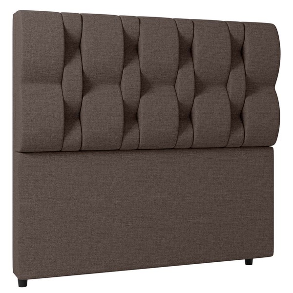 Cabeceira Cama Box Casal Queen Size Spezia Luxo 160cm Linho M