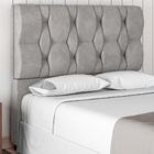 Cabeceira Cama Box Casal Queen Size Spezia Luxo 160cm Veludo