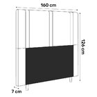 Cabeceira Cama Box Casal Queen Size Vittória 160cm Corano Mar