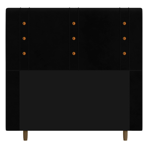 Cabeceira Cama Box Casal Roma 140cm Corano Preto - Desk Design