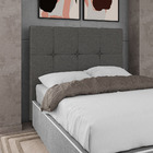 Cabeceira Cama Box Casal Roma 140cm Linho Cinza - Desk Design