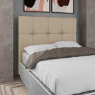 Cabeceira Cama Box Casal Roma 140cm Sintético Bege - Desk Des