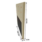 Cabeceira Cama Box Casal Roma 140cm Suede Bege - Desk Design