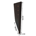 Cabeceira Cama Box Casal Roma 140cm Veludo Marrom - Desk Desi