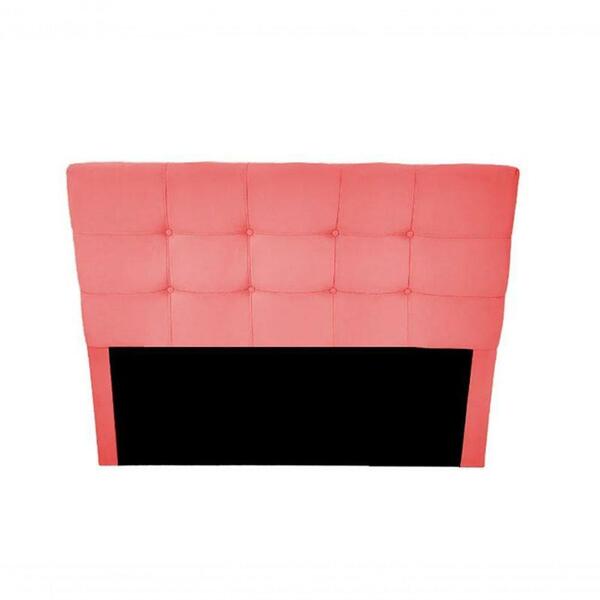 Cabeceira Cama Box Casal Slim 138cm Suede Rosé