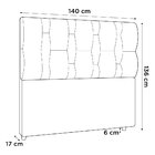 Cabeceira Cama Box Casal Spezia Luxo 140cm Sintético Branco -