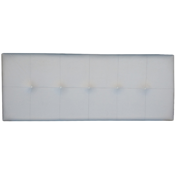 Cabeceira Cama Box Casal Veneza Corino Branco Botão Almofadad