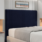 Cabeceira Cama Box Casal Vittória 140cm Veludo Azul Marinho -
