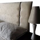 Cabeceira Cama Box Dallas Suede Am Bege Casal 140x60 Rbl