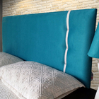 Cabeceira Cama Box Dallas Suede Liso  Branco  Solteiro 90x60