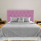 Cabeceira Cama Box Estofada Casal 140 Cm Geovana Suede Rosê