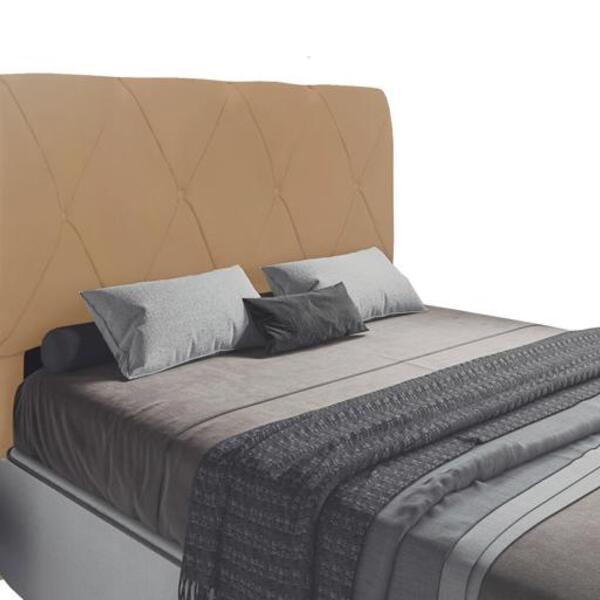 Cabeceira Cama Box Estofada Casal Mega 138 Cm Suede Cappucino