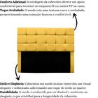 Cabeceira Cama Box Estofada King 195 Cm Bianca Suede Amarelo