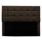 Cabeceira Cama Box Estofada King 195 Cm Bianca Suede Marrom