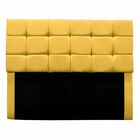 Cabeceira Cama Box Estofada King 195 Cm Gabriela Suede Amarelo