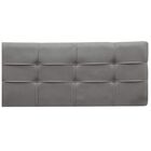 Cabeceira Cama Box Estofada Painel 140 Cm Camila Suede Cinza